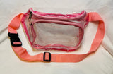 Clear pink fanny pack