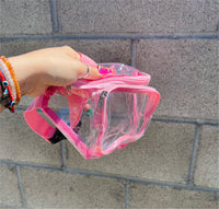 Clear pink fanny pack