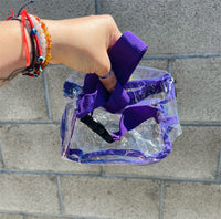 Clear purple fanny pack