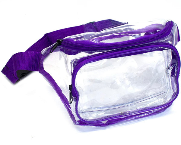 Clear purple fanny pack