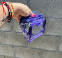 Clear purple fanny pack